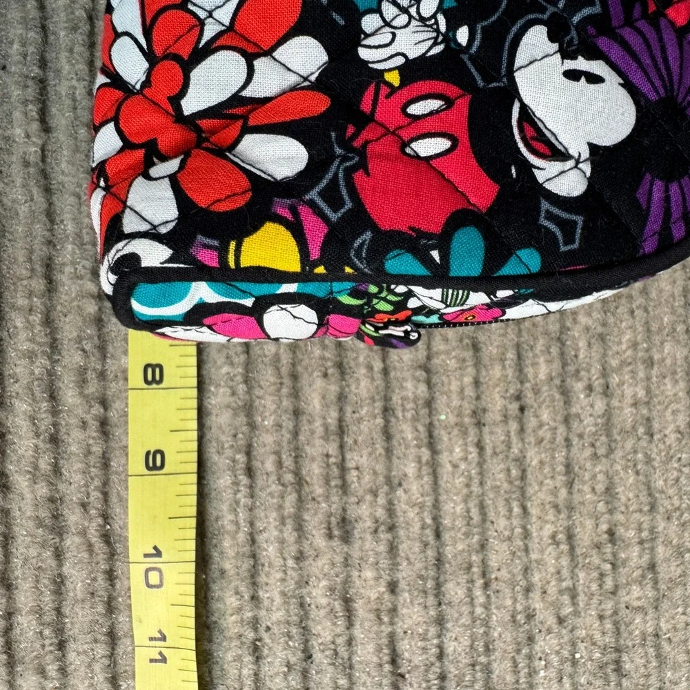 Vera Bradley Disney Mickey Minnie Sensational Floral Cosmetic Bag Makeup Pouch